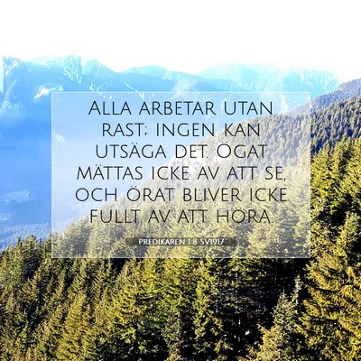 Predikaren 1:8 Bibelvers Förklarad