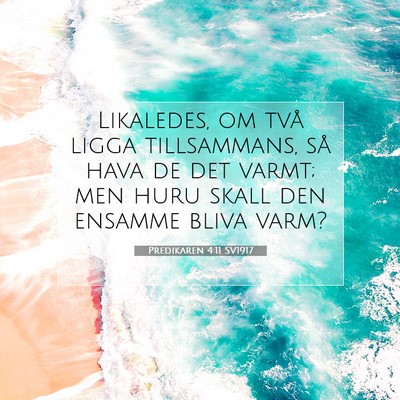 Predikaren 4:11 SV1917 Bild av bibelvers