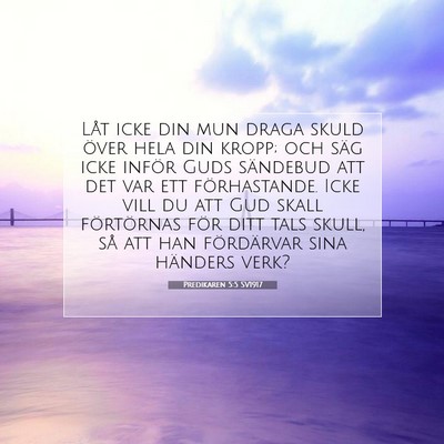 Predikaren 5:5 Bibelvers Förklarad