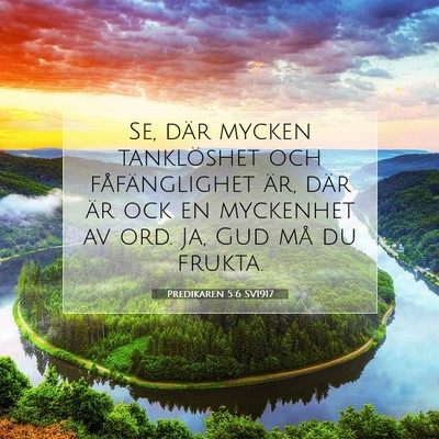 Predikaren 5:6 Bibelvers Förklarad