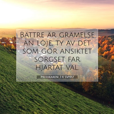 Predikaren 7:4 SV1917 Bild av bibelvers