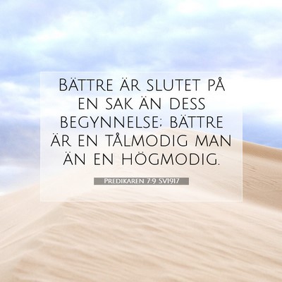Predikaren 7:9 Bibelvers Förklarad