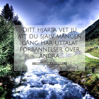 Predikaren 7:23 SV1917 Bild av bibelvers