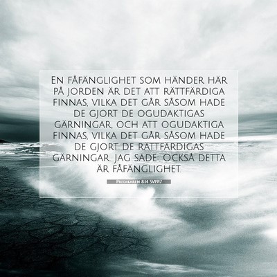 Predikaren 8:14 SV1917 Bild av bibelvers