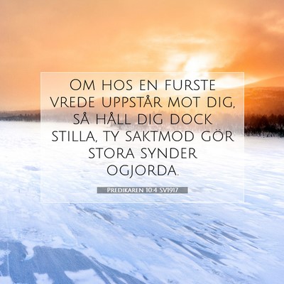 Predikaren 10:4 SV1917 Bild av bibelvers