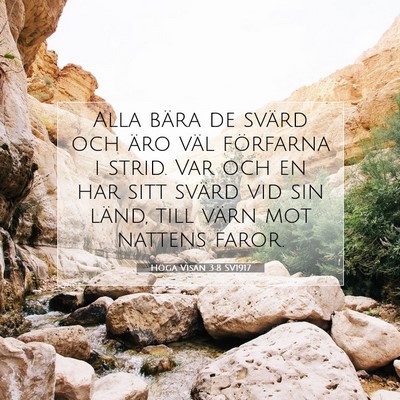 Höga Visan 3:8 Bibelvers Förklarad