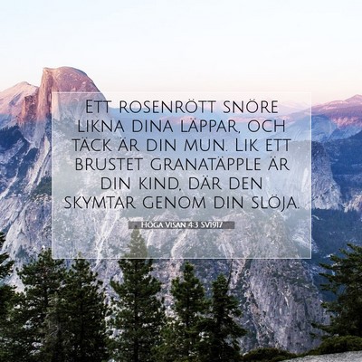 Höga Visan 4:3 Bibelvers Förklarad