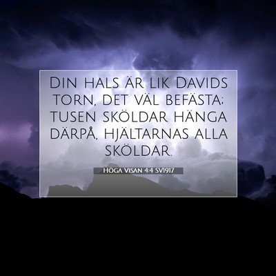 Höga Visan 4:4 Bibelvers Förklarad