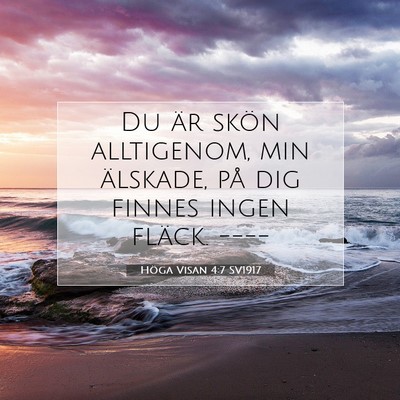 Höga Visan 4:7 SV1917 Bild av bibelvers