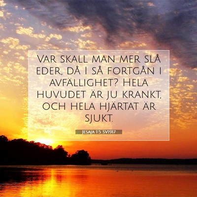 Jesaja 1:5 SV1917 Bild av bibelvers