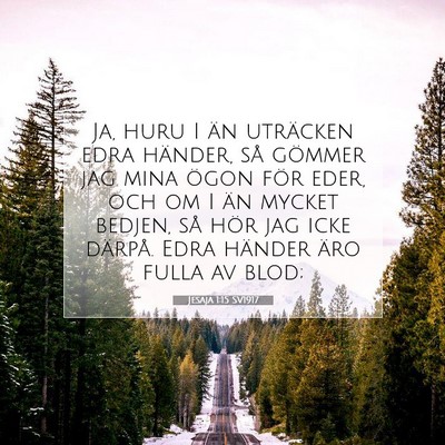 Jesaja 1:15 SV1917 Bild av bibelvers
