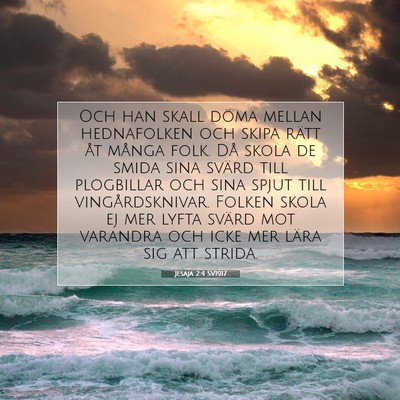 Jesaja 2:4 SV1917 Bild av bibelvers