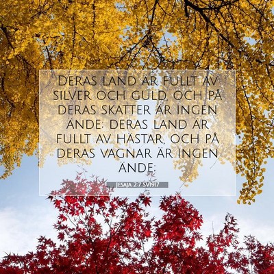 Jesaja 2:7 SV1917 Bild av bibelvers