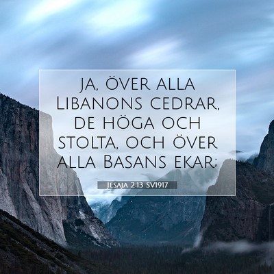 Jesaja 2:13 Bibelvers Förklarad