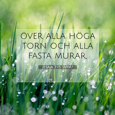 Jesaja 2:15 Bibelvers Förklarad