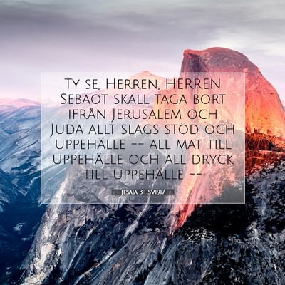 Jesaja 3:1 Bibelvers Förklarad