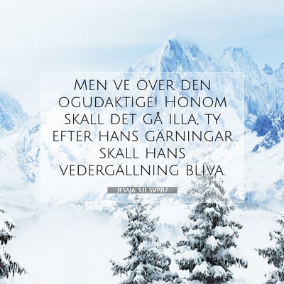 Jesaja 3:11 SV1917 Bild av bibelvers