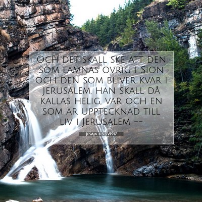 Jesaja 4:3 SV1917 Bild av bibelvers