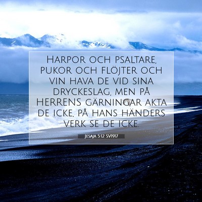 Jesaja 5:12 SV1917 Bild av bibelvers