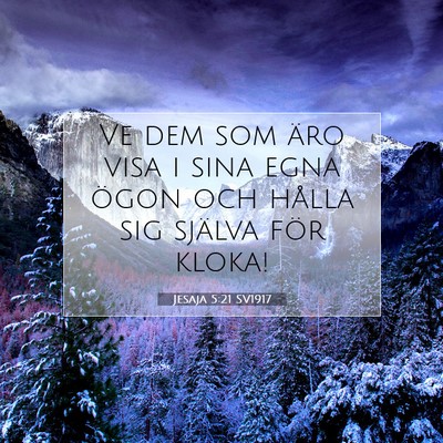 Jesaja 5:21 SV1917 Bild av bibelvers