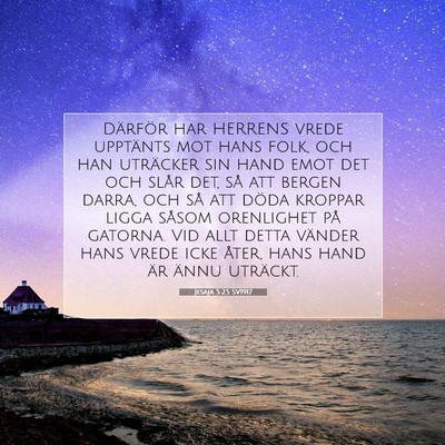 Jesaja 5:25 SV1917 Bild av bibelvers