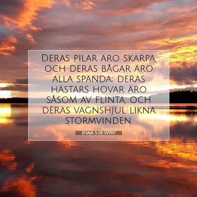Jesaja 5:28 Bibelvers Förklarad
