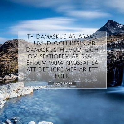 Jesaja 7:8 SV1917 Bild av bibelvers