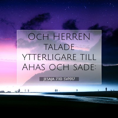 Jesaja 7:10 Bibelvers Förklarad