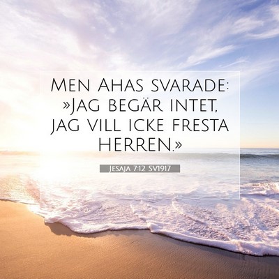 Jesaja 7:12 Bibelvers Förklarad