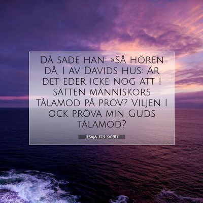 Jesaja 7:13 SV1917 Bild av bibelvers