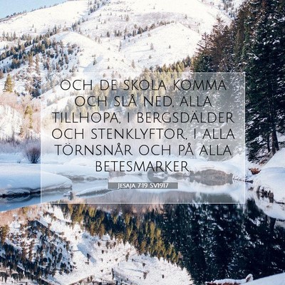 Jesaja 7:19 Bibelvers Förklarad