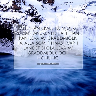 Jesaja 7:22 Bibelvers Förklarad