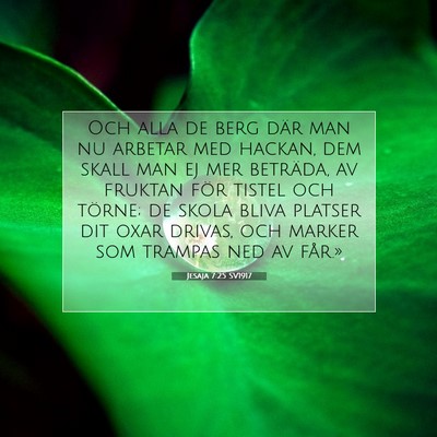 Jesaja 7:25 Bibelvers Förklarad