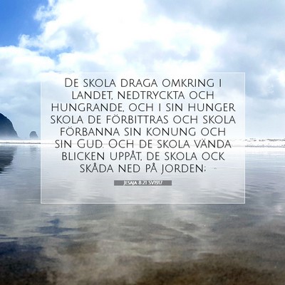 Jesaja 8:21 SV1917 Bild av bibelvers