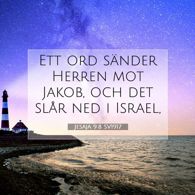 Jesaja 9:8 SV1917 Bild av bibelvers