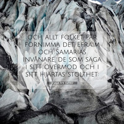 Jesaja 9:9 SV1917 Bild av bibelvers