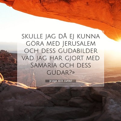 Jesaja 10:11 Bibelvers Förklarad