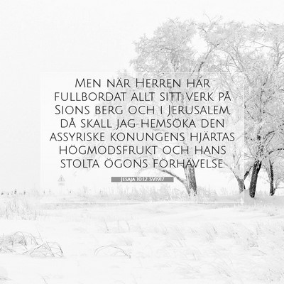 Jesaja 10:12 SV1917 Bild av bibelvers