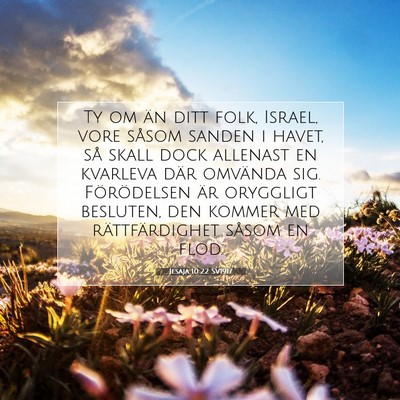 Jesaja 10:22 Bibelvers Förklarad