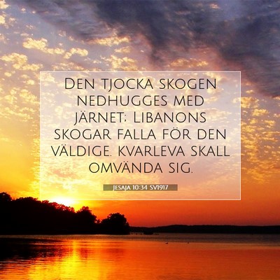 Jesaja 10:34 Bibelvers Förklarad