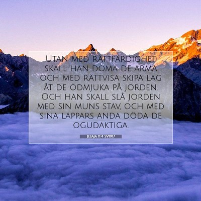 Jesaja 11:4 SV1917 Bild av bibelvers