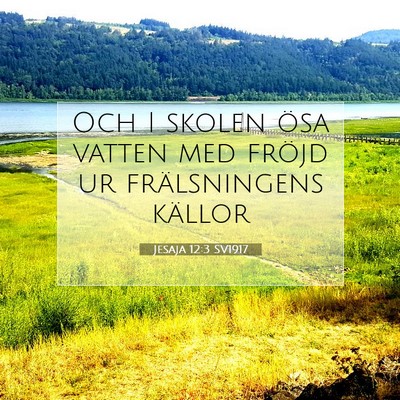 Jesaja 12:3 SV1917 Bild av bibelvers