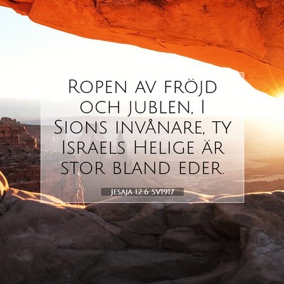 Jesaja 12:6 SV1917 Bild av bibelvers