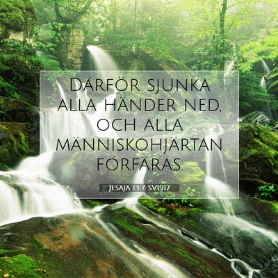 Jesaja 13:7 Bibelvers Förklarad