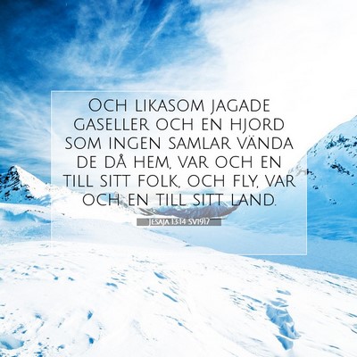 Jesaja 13:14 Bibelvers Förklarad