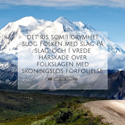 Jesaja 14:6 SV1917 Bild av bibelvers