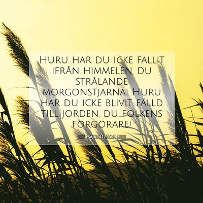Jesaja 14:12 SV1917 Bild av bibelvers