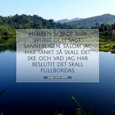 Jesaja 14:24 SV1917 Bild av bibelvers
