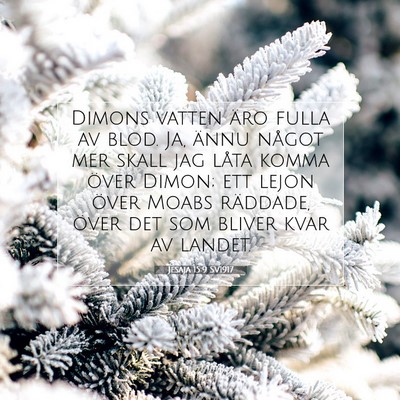 Jesaja 15:9 Bibelvers Förklarad