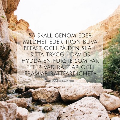 Jesaja 16:5 SV1917 Bild av bibelvers